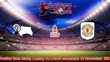 Prediksi Bola Derby County Vs Crewe Alexandra 15 November 2023